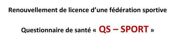 Questionnaire de sant&eacute;